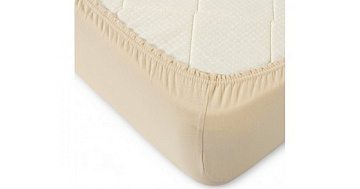 Трикотажная простынь на резинке "Бежевый" 2016